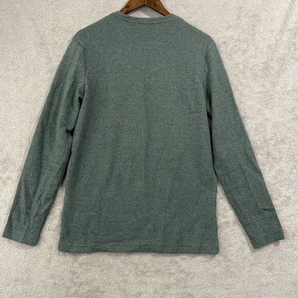 NEW English Laundry Men's S Green Long-Sleeve Crew Neck Waffle Knit Sweatshirt - Picture 3 of 9